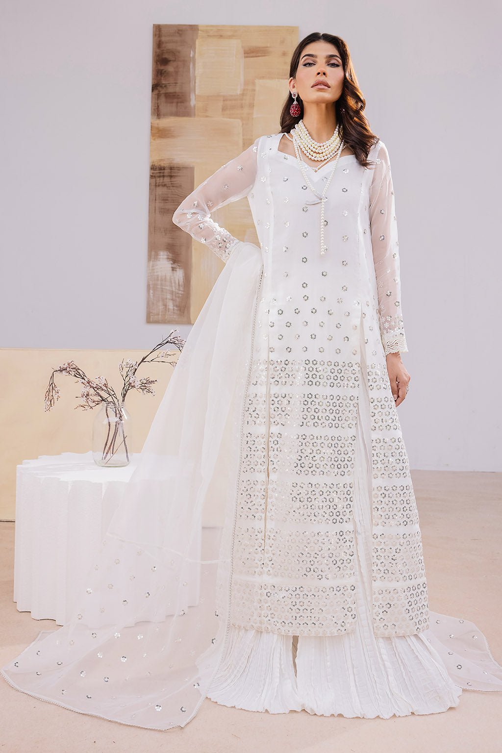Vanya 3 Piece Organza Raw Silk Suit (DL-06)