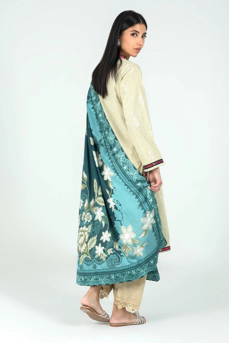 Sana Safinaz 3PC Embroidered Karandi Khaddar Suit F2W3ESE233 gulbuy.com