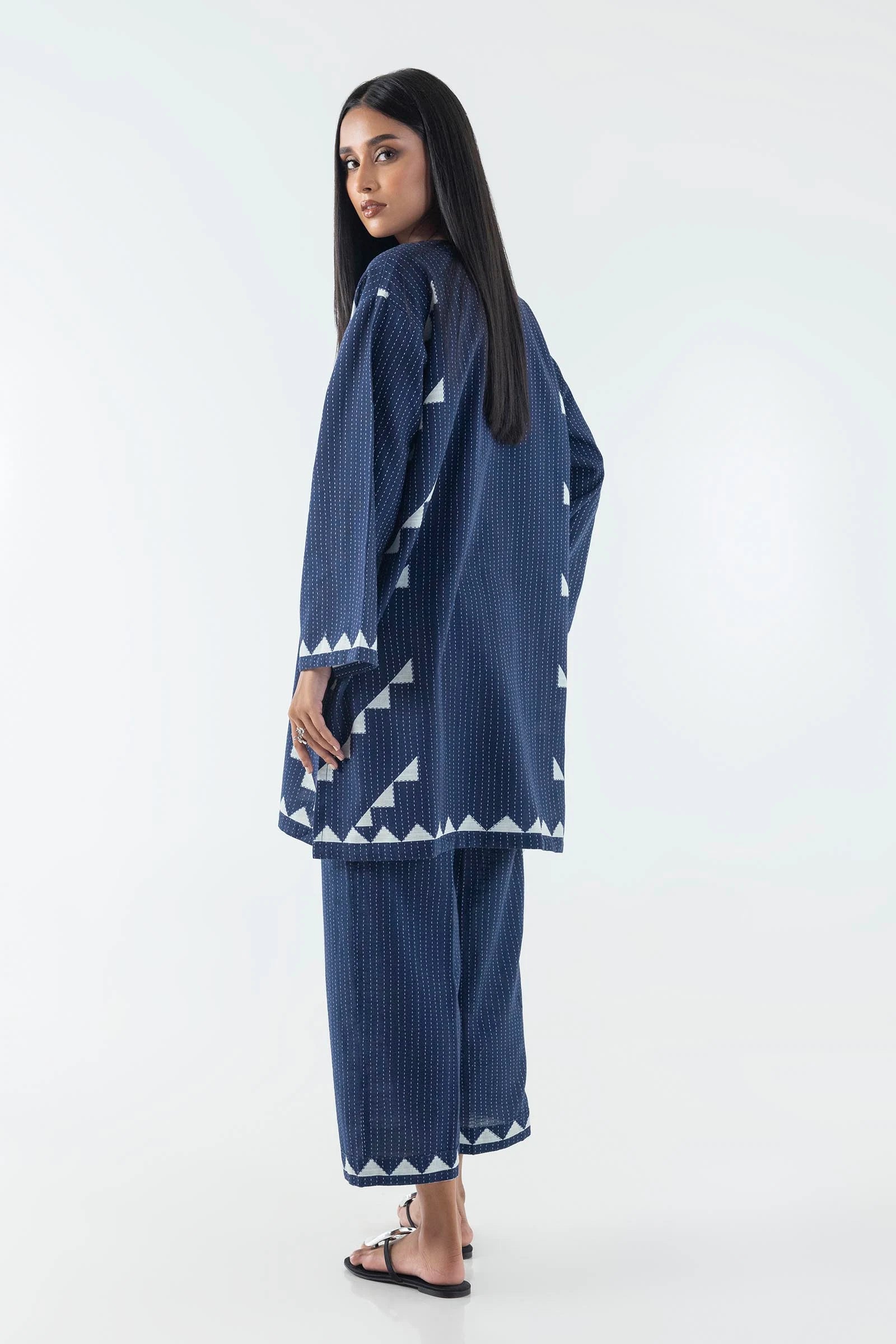 Sana Safinaz 2PC Embroidered Slub Khaddar Suit FW24BSP165P2T gulbuy.com