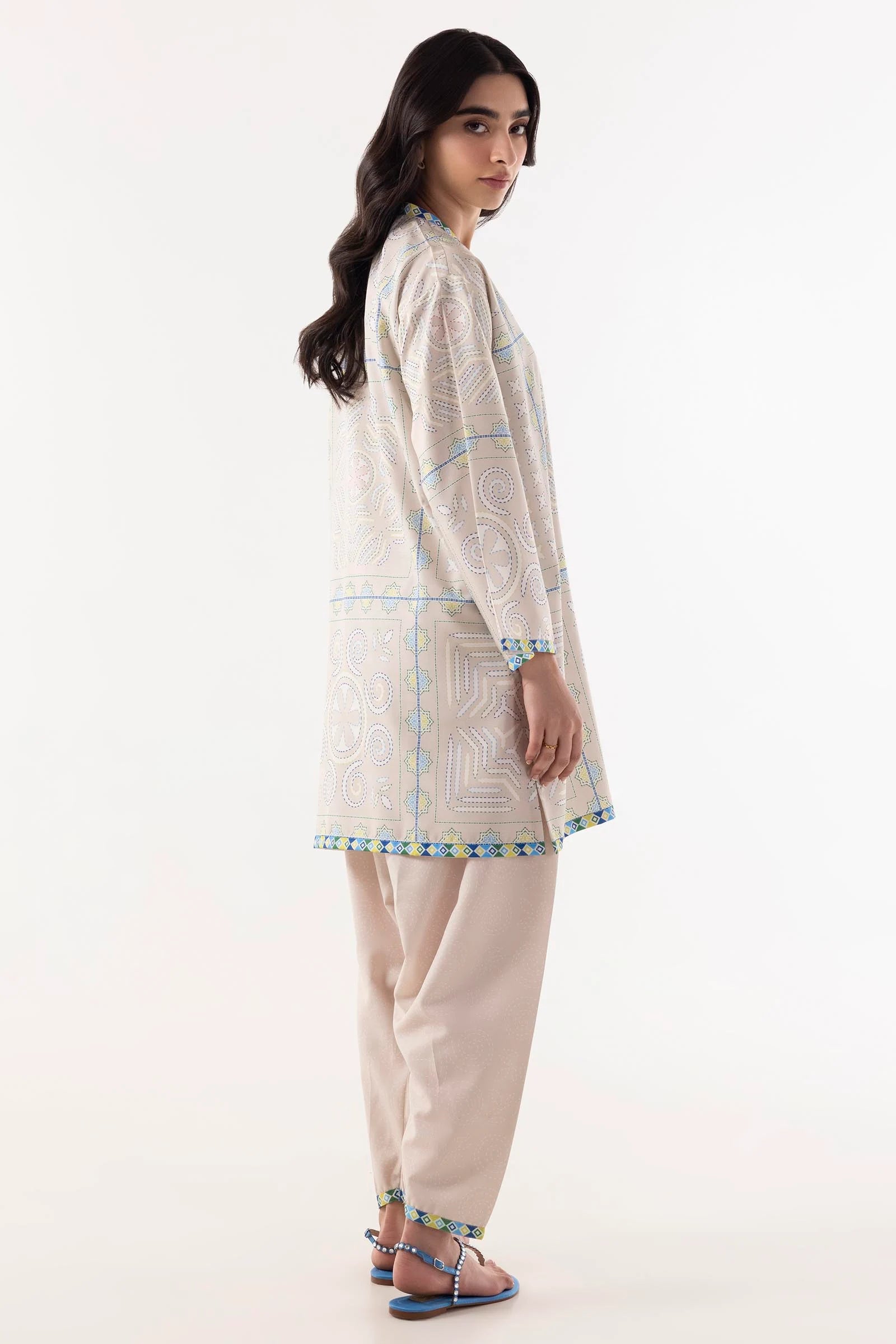 Sana Safinaz 2Pc Printed Khaddar Suit FW24BSP166P2T gulbuy.com