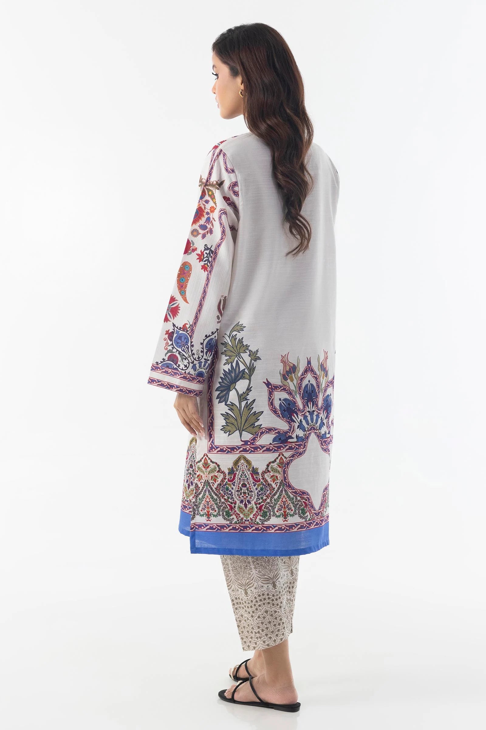 Sana Safinaz 2Pc Printed Slub Khaddar Suit FW24BSP226P2T gulbuy.com