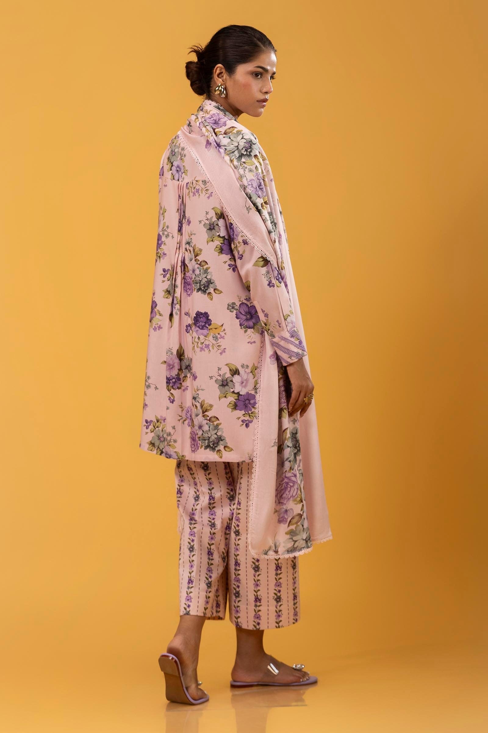 Sana Safinaz 3PC Embroidered & Printed Khaddar Suit (H243-014B-3DA)