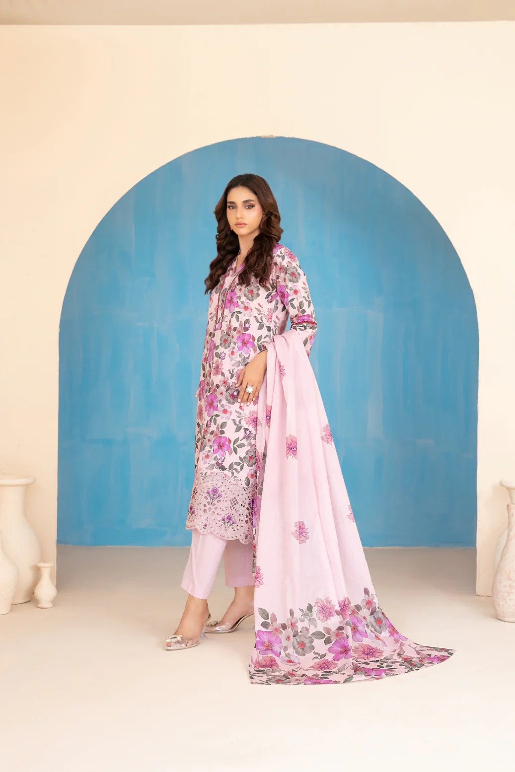 Tawakkal 3Pc Embroidered Lawn Suit D-3026-Elira gulbuy.com