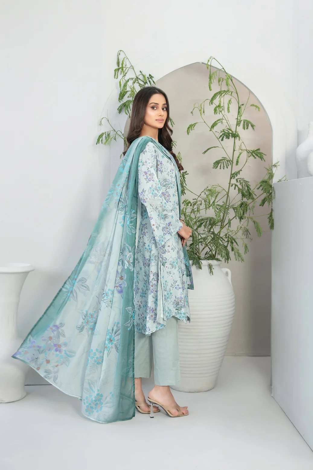 Tawakkal 3Pc Embroidered Lawn Suit D-1991-Tamaya gulbuy.com