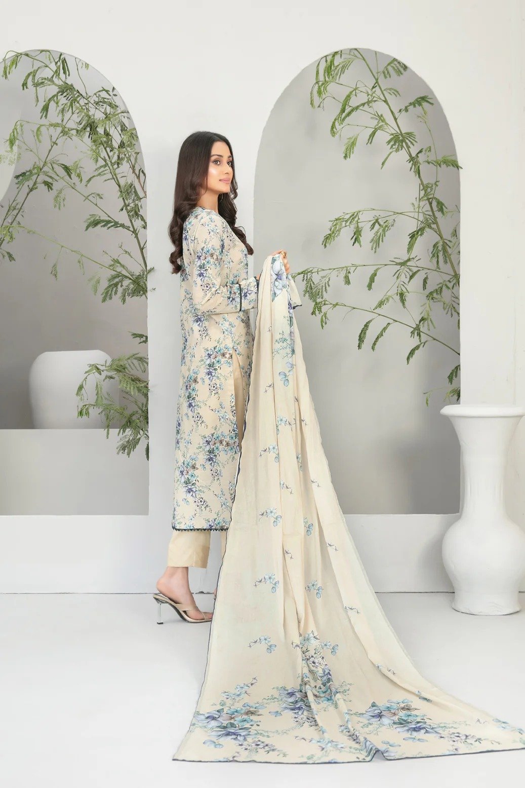 Tawakkal 3Pc Embroidered Lawn Suit D-1984-Tamaya gulbuy.com