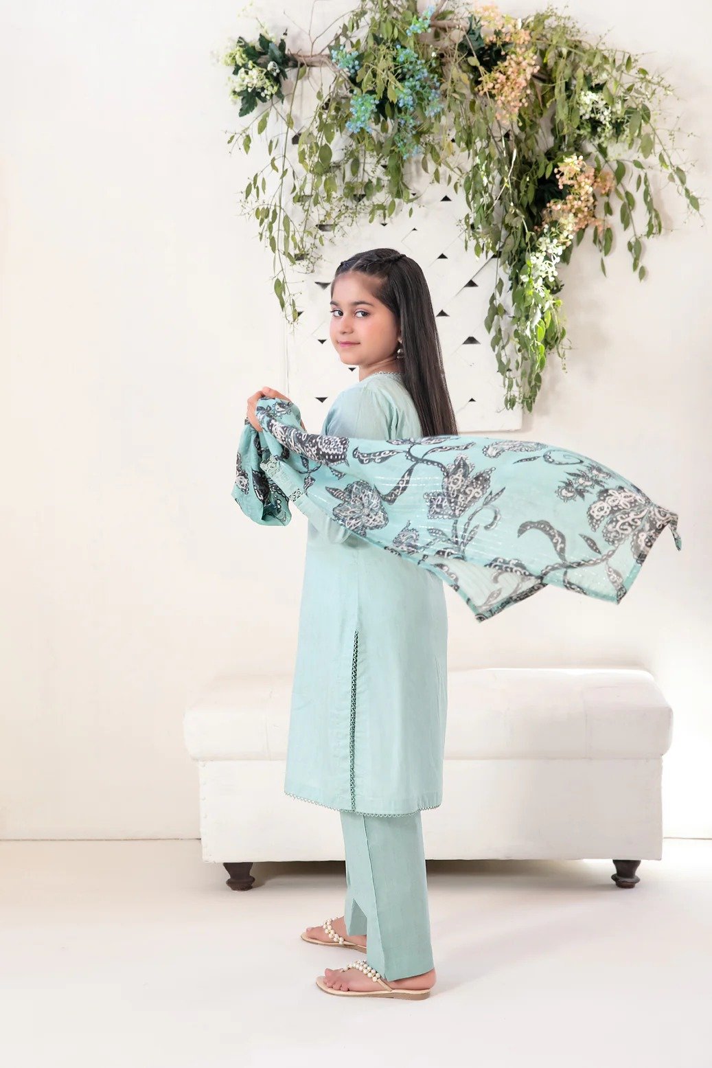 Tawakkal 3Pc Printed Lawn Kids Suit D-1523 gulbuy.com