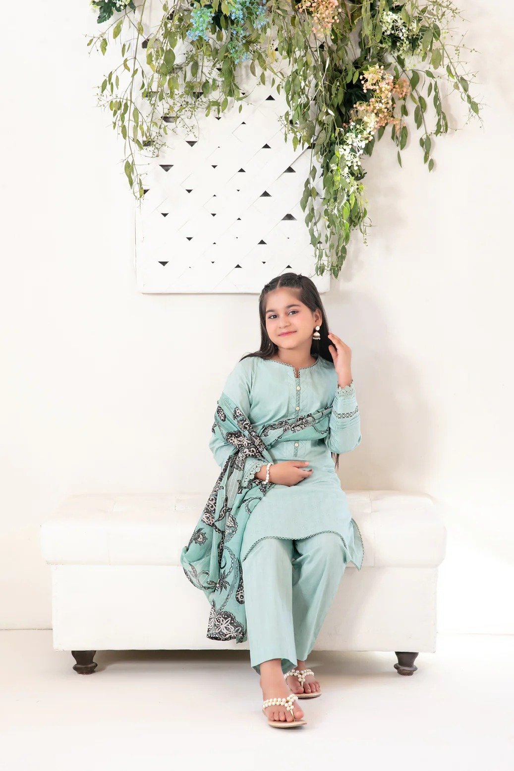 Tawakkal 3Pc Printed Lawn Kids Suit D-1523 gulbuy.com