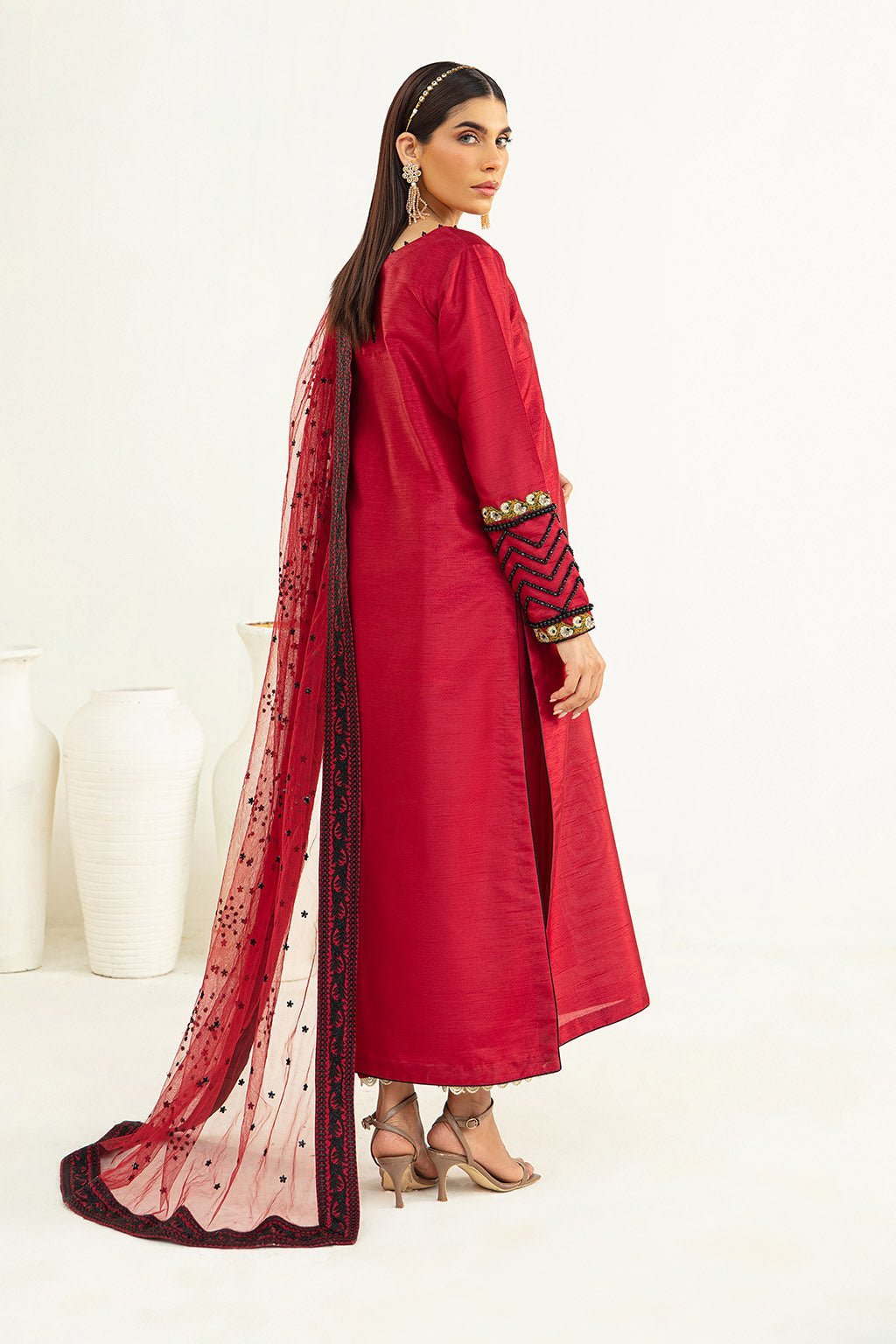 Vanya 3 Piece Raw Silk Suit (EM-15)