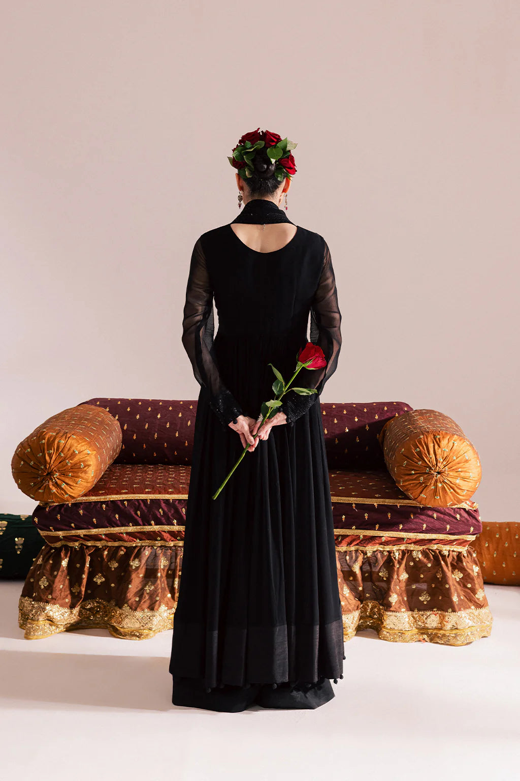 Vanya 3Pc Embroidered Chiffon Suit KR-01 gulbuy.com