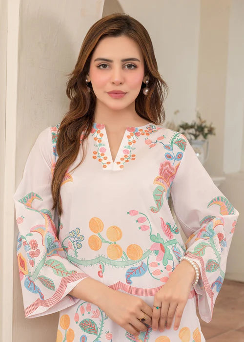 Khadija Sharif 2PC Printed Crepe Suit Uma gulbuy.com
