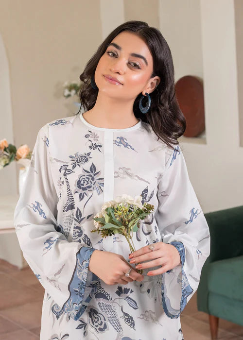 Khadija Sharif 2PC Printed Crepe Suit Lumi gulbuy.com