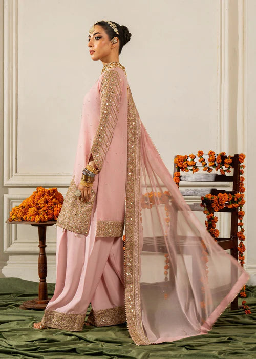 Haseens 3PC Embroidered Chiffon Suit Sunalika gulbuy.com
