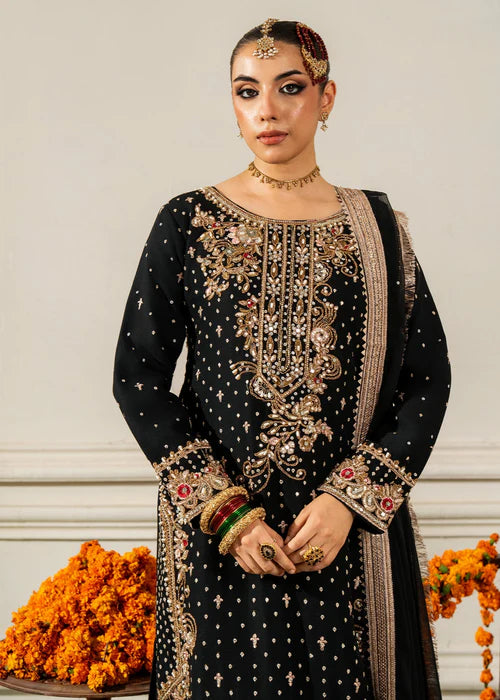 Haseens 3PC Embroidered Chiffon Suit Zuri gulbuy.com