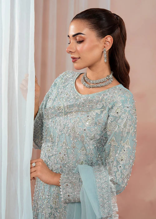Haseens 3PC Embroidered Chiffon Suit Babeeta gulbuy.com