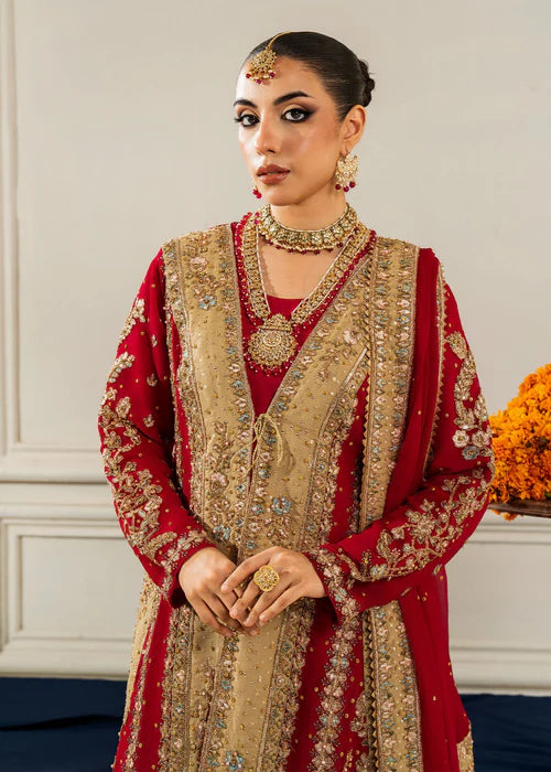 Haseens 3PC Embroidered Chiffon Suit Madhubala gulbuy.com