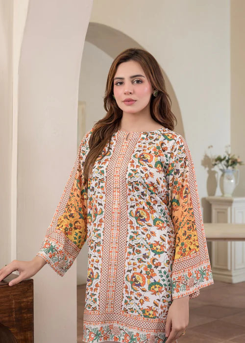 Khadija Sharif 2PC Printed Crepe Suit Anya gulbuy.com