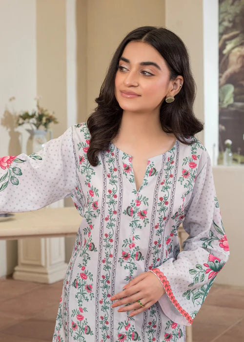 Khadija Sharif 2PC Printed Crepe Suit Aroa gulbuy.com