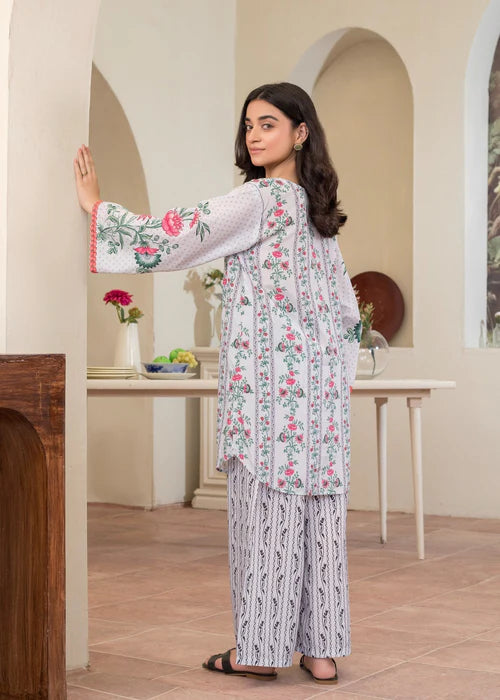 Khadija Sharif 2PC Printed Crepe Suit Aroa gulbuy.com