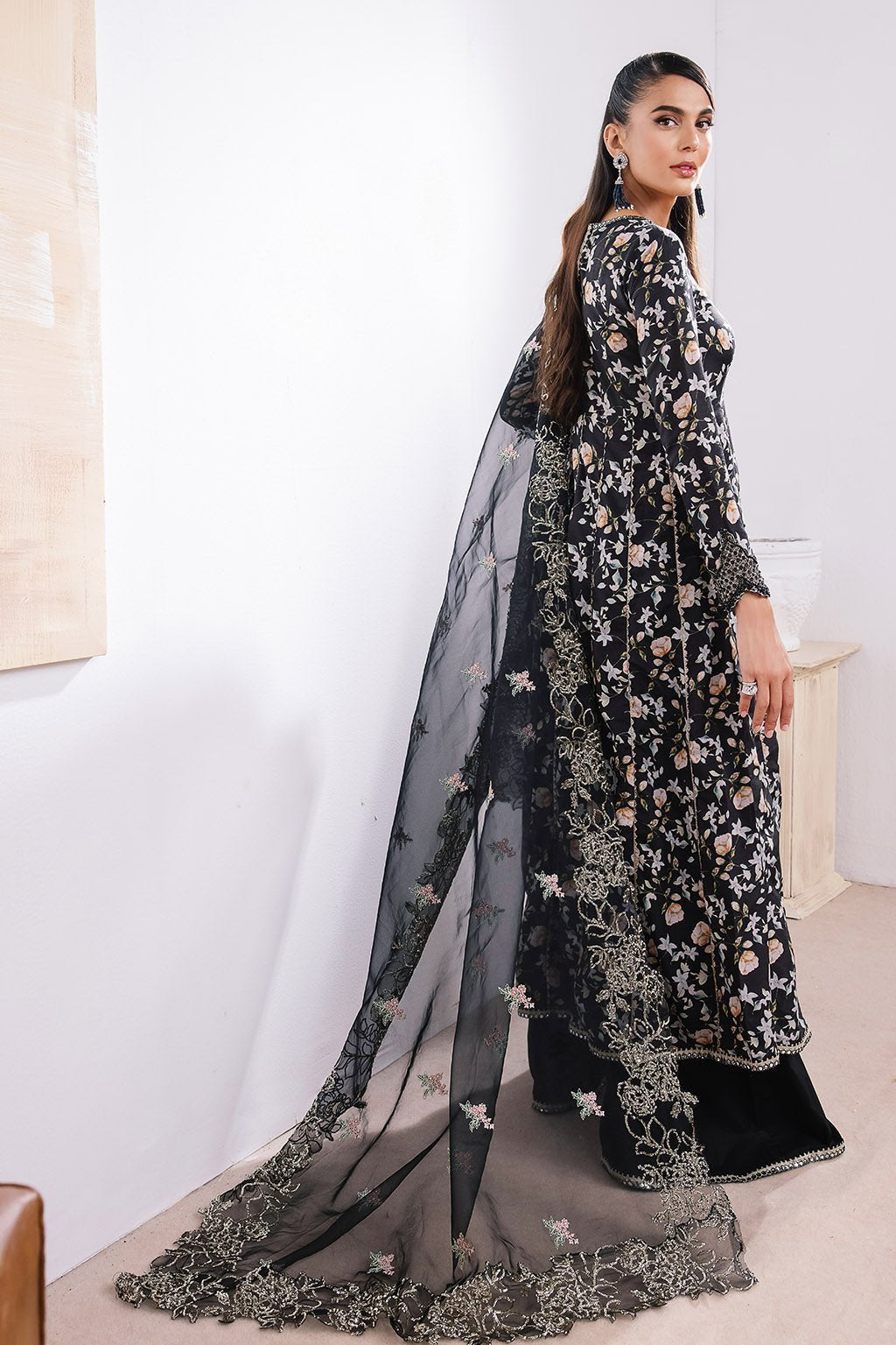 Vanya 3 Piece Organza Silk Suit (DL-09)