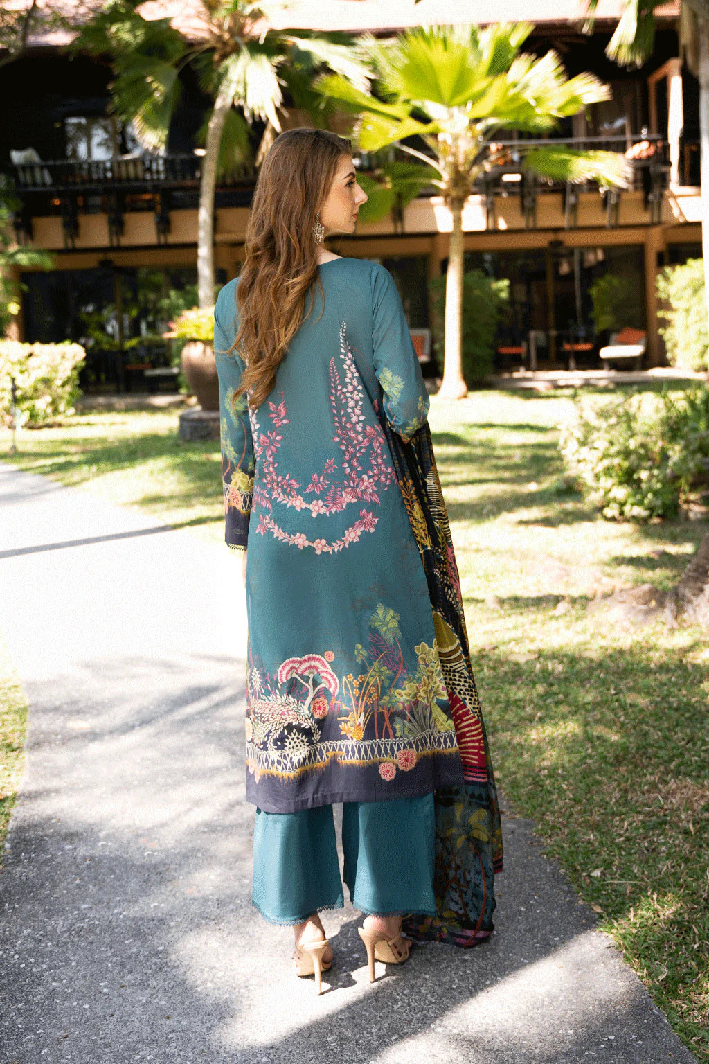 Ramsha 3Pc Embroidered Lawn Suit Y-1112 gulbuy.com