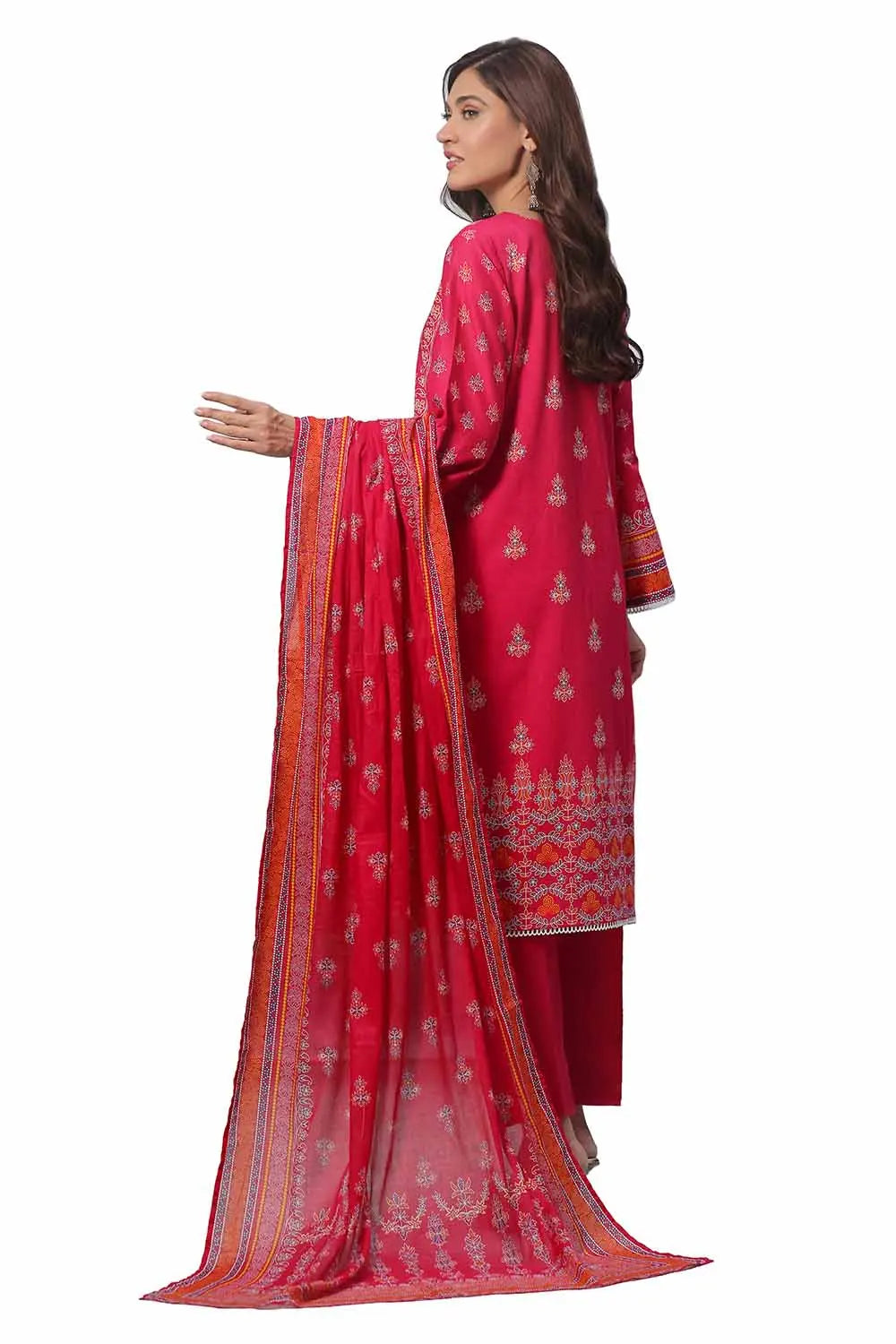 GulAhmed 3Pc Printed Khaddar Suit SD-42005 gulbuy.com