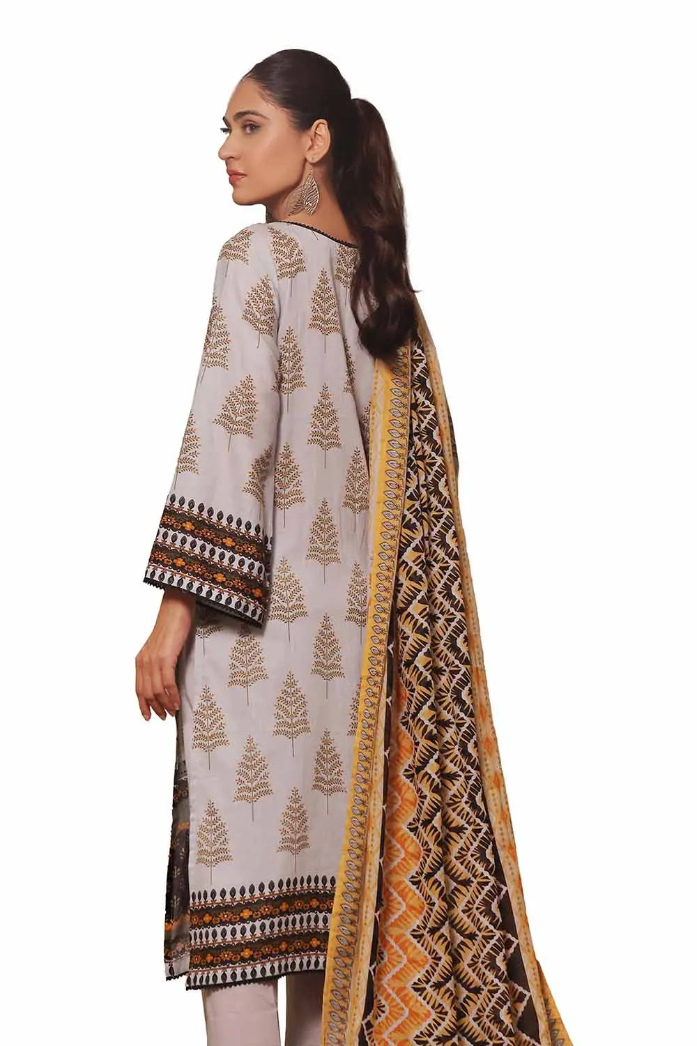 GulAhmed 3Pc Printed Khaddar Suit SD-42020 gulbuy.com