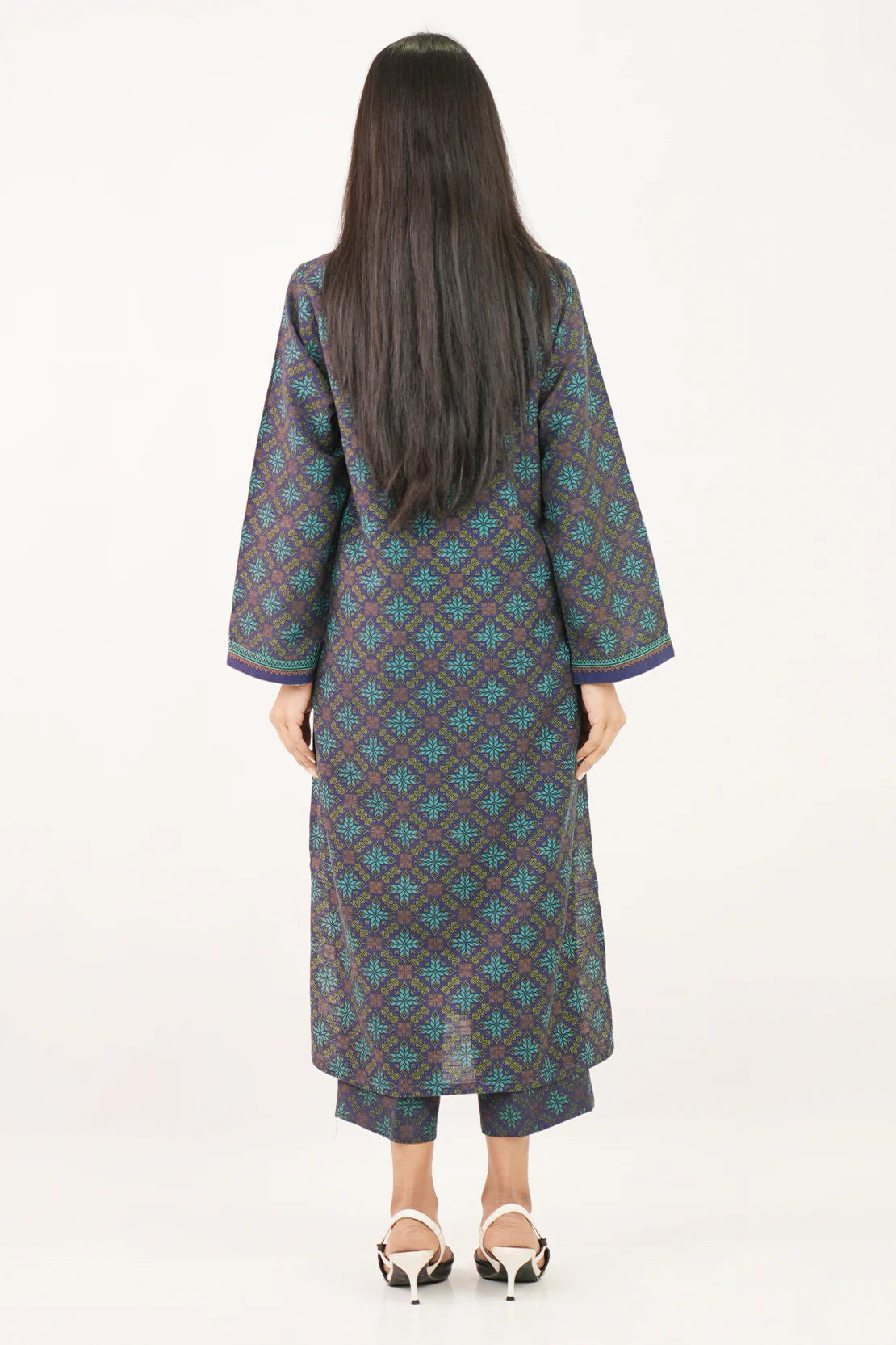 Saya 2Pc Printed Khaddar (Shirt/Trouser) SP-8733 (P17-24272-05B 1Pc) gulbuy.com