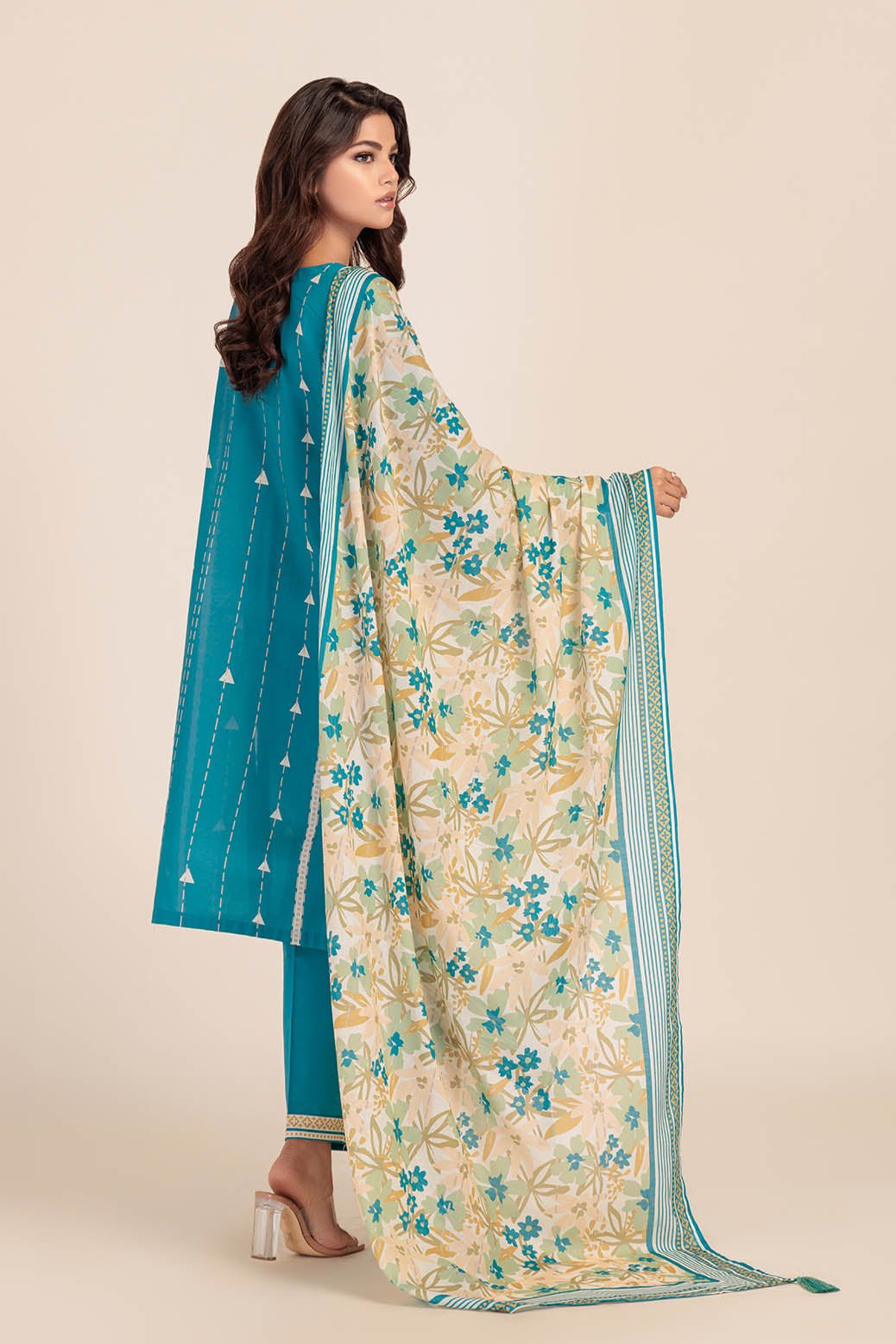 BONANZA SATRANGI 3PC PRINTED LAWN SUIT (1S24P3P132)