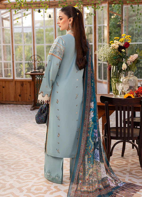 Sahane 3PC Embroidered Lawn Suit CT22005 Freesia - Roses De Feu gulbuy.com