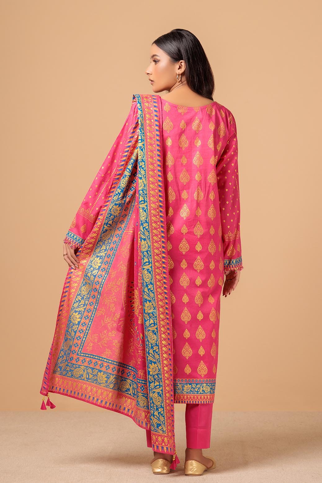 BONANZA SATRANGI 3PC PRINTED CAMBRIC SUIT (RSR233P49) gulbuy.com