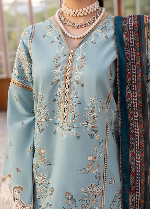 Sahane 3PC Embroidered Lawn Suit CT22005 Freesia - Roses De Feu gulbuy.com