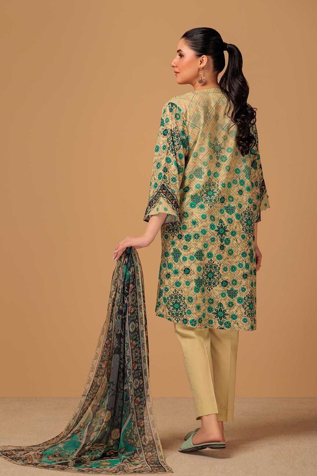 BONANZA SATRANGI 3PC PRINTED CAMBRIC SUIT (RSR233P32) gulbuy.com
