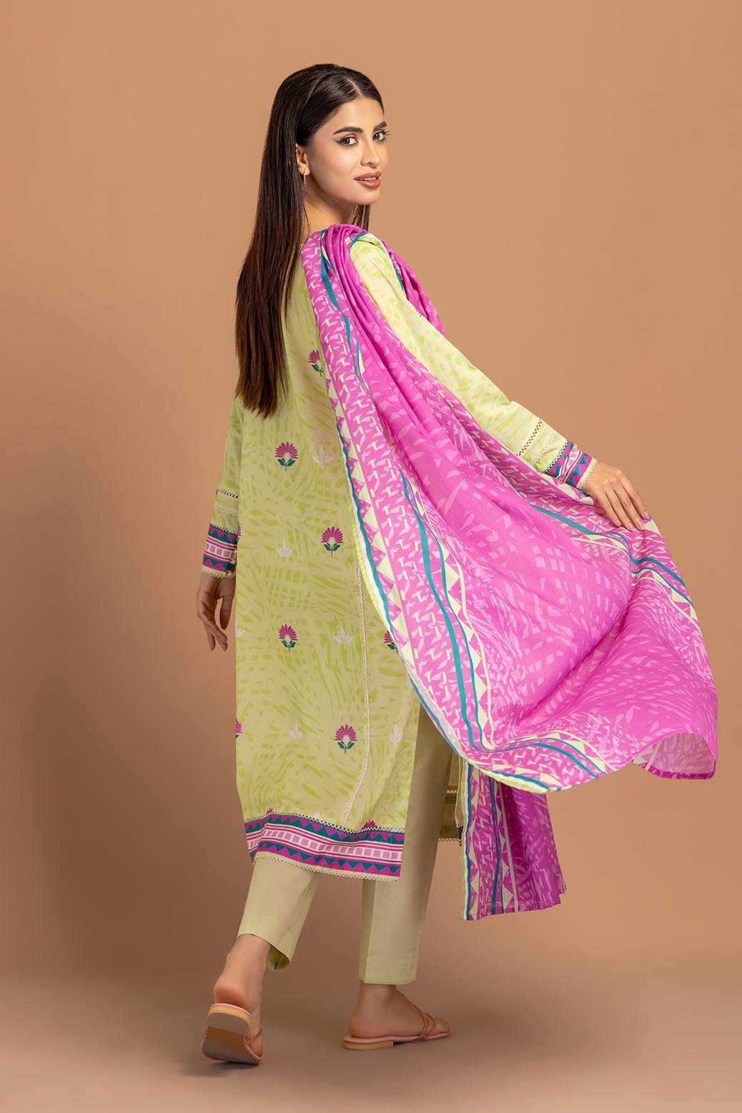 BONANZA SATRANGI 3PC PRINTED LAWN SUIT (1S24P3P596)