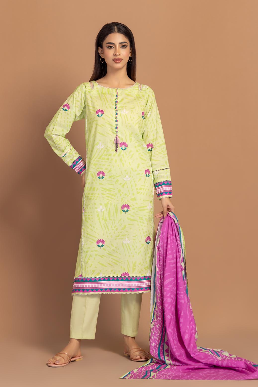 BONANZA SATRANGI 3PC PRINTED LAWN SUIT (1S24P3P596)