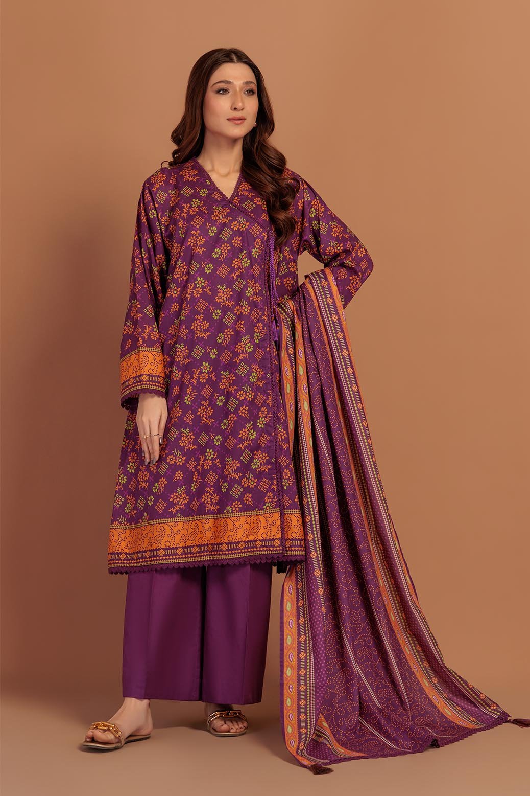 BONANZA SATRANGI 3PC PRINTED LAWN SUIT (2S24P3P528)