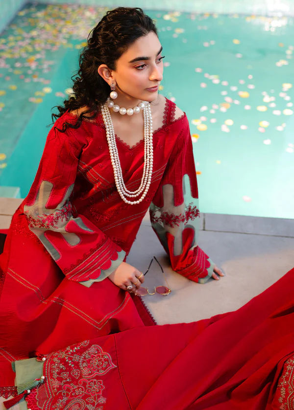 Sahane 3PC Embroidered Lawn Suit CT-21008 Risate - In-Laws gulbuy.com