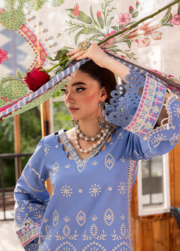 Sahane 3PC Embroidered Lawn Suit CT22001 Fleur - Roses De Feu gulbuy.com