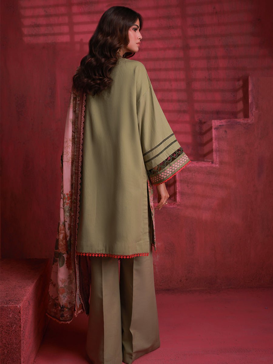 Salitex 3 Piece Embroidered Lawn Suit (UNS24MI028UT)