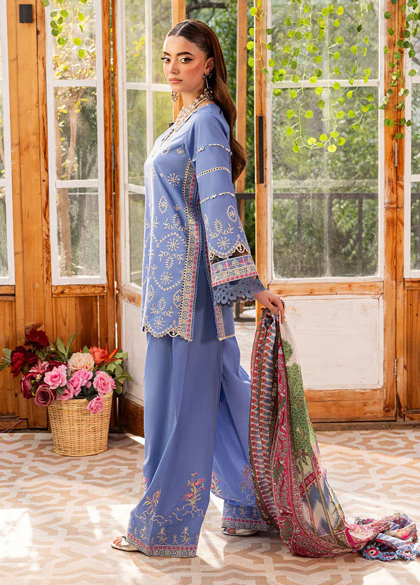 Sahane 3PC Embroidered Lawn Suit CT22001 Fleur - Roses De Feu gulbuy.com