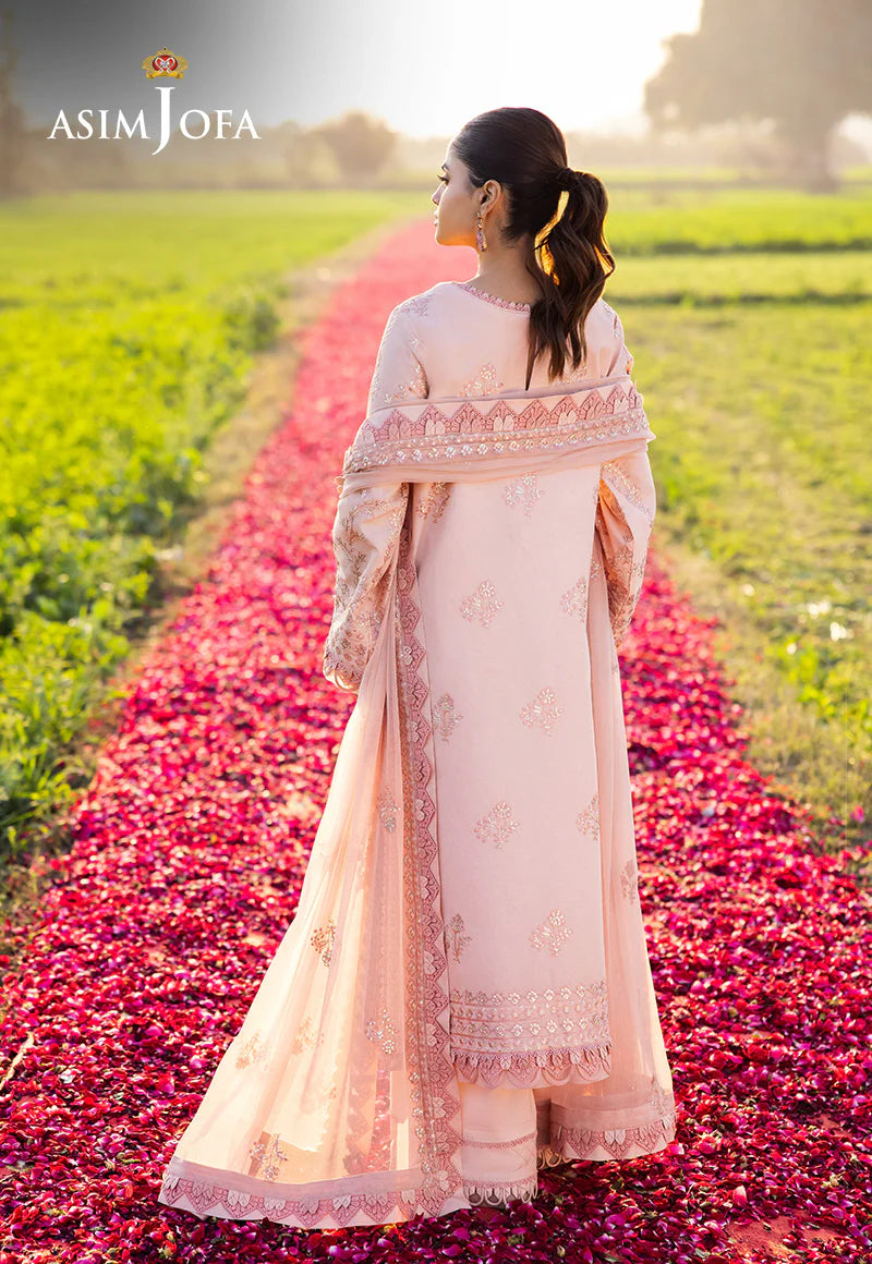Asim Jofa 3Pc Embroidered Lawn Suit AJELL-15 gulbuy.com
