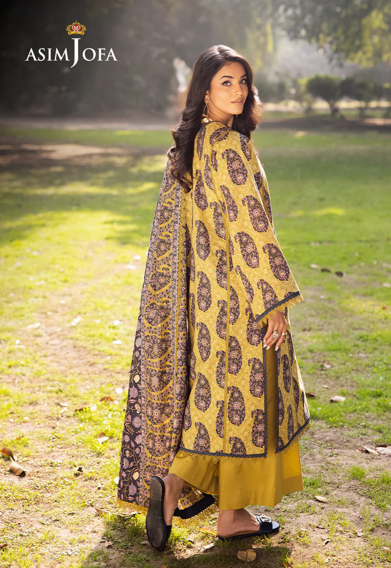 Asim Jofa 3Pc Printed Lawn Suit AJUBJ-33 gulbuy.com
