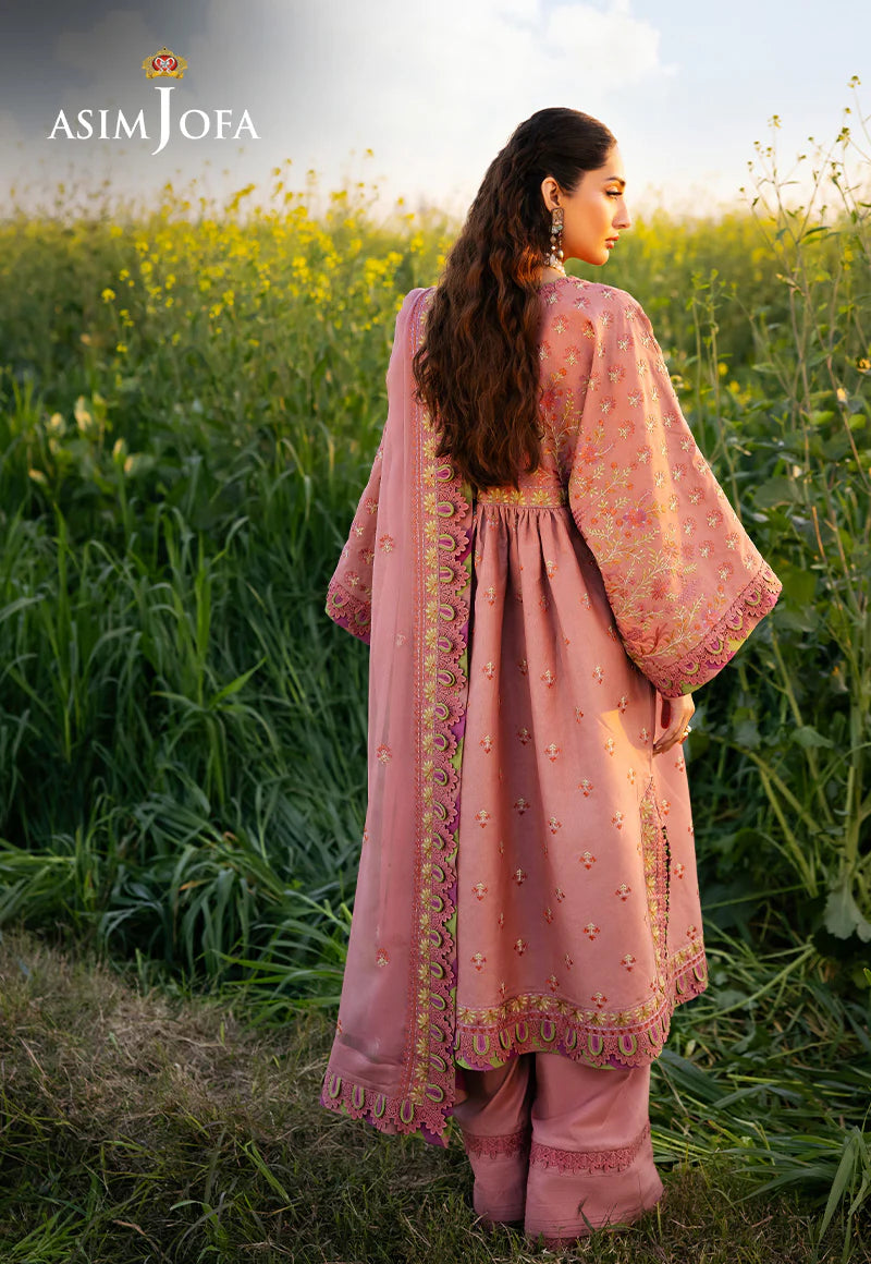 Asim Jofa 3Pc Embroidered Lawn Suit AJELL-16 gulbuy.com