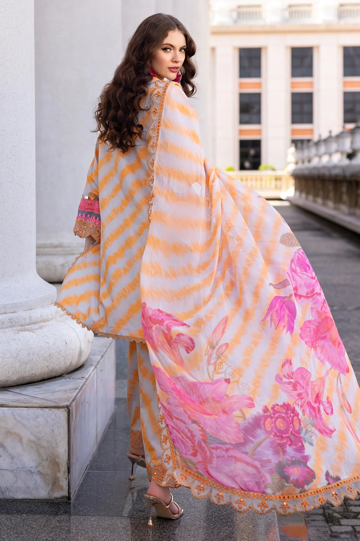 Charizma 3Pc Embroidered Lawn Suit AG5-07 gulbuy.com