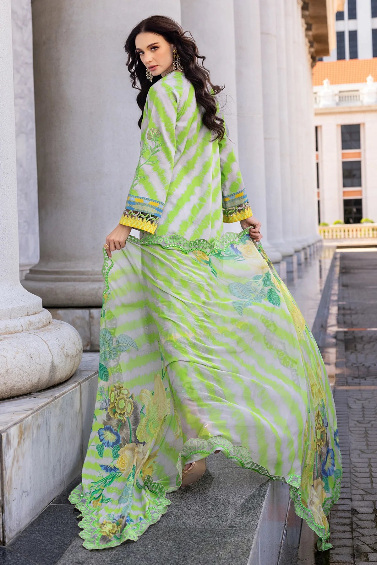 Charizma 3Pc Embroidered Lawn Suit AG5-06 gulbuy.com