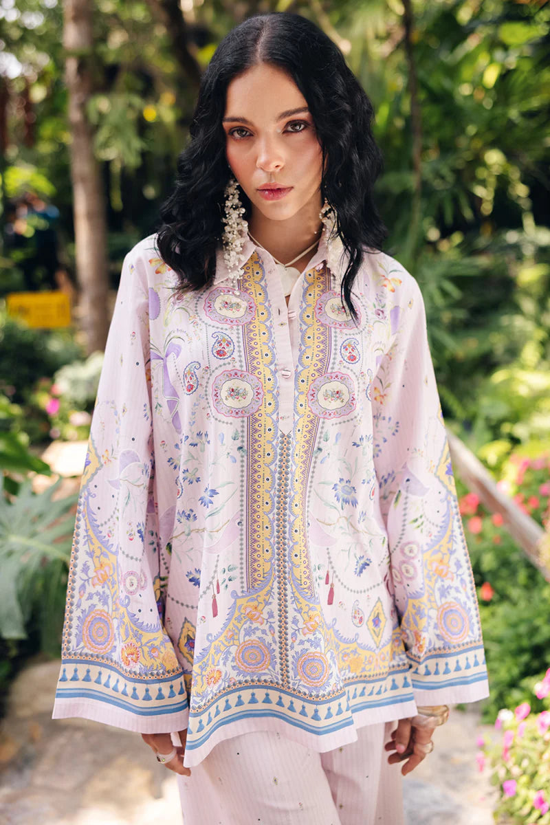 Qalamkar 2Pc Printed Cotton Silk OP-08 Ruhi gulbuy.com
