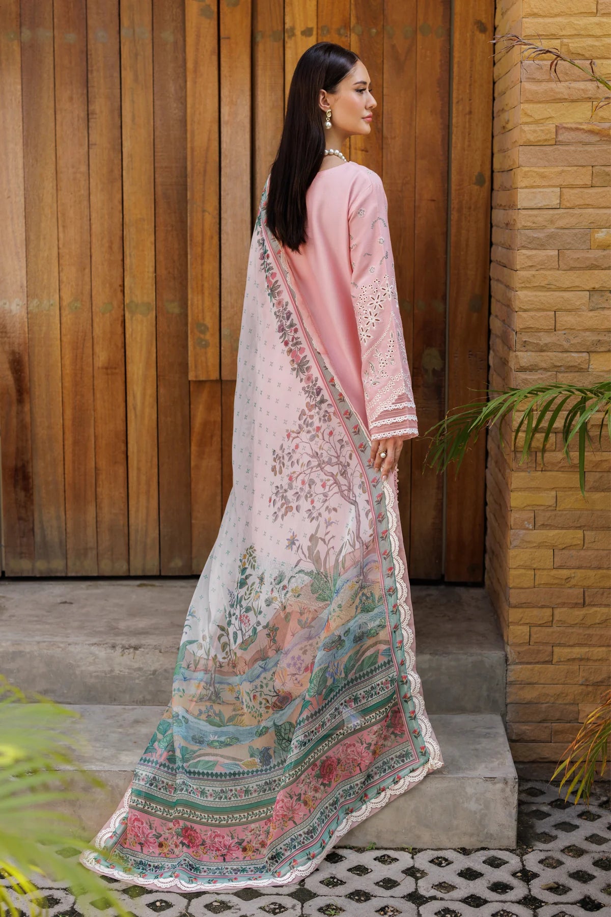 Xenia 3Pc Embraided Lawn Suit TURIN gulbuy.com