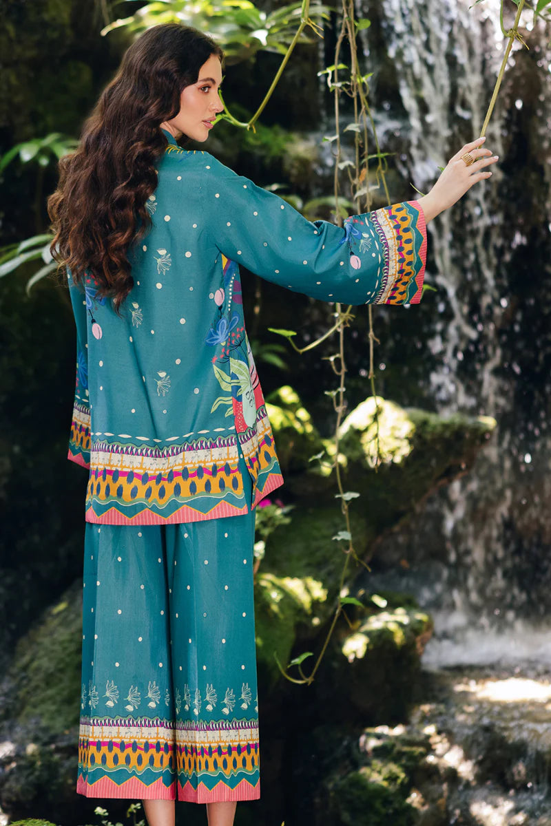 Qalamkar 2Pc Printed Cotton Silk Suit OP-10 Liva gulbuy.com