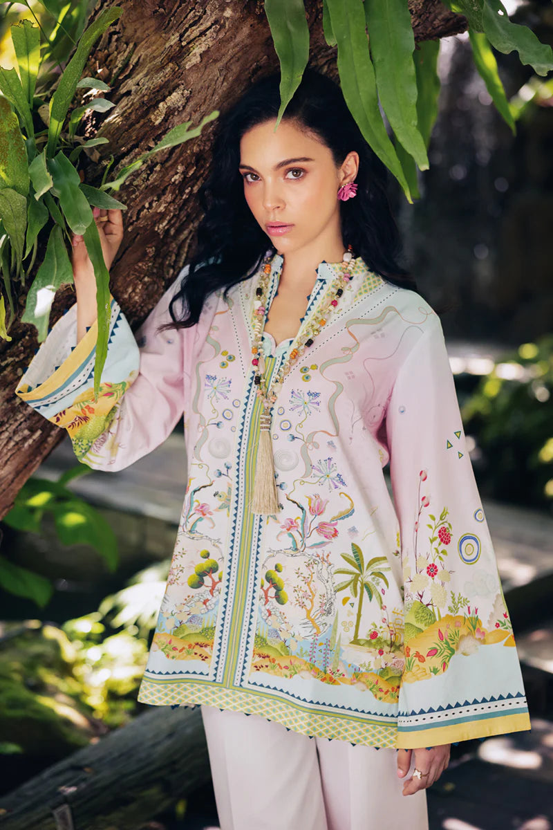 Qalamkar 2Pc Printed Cotton Silk OP-09 Sigr gulbuy.com