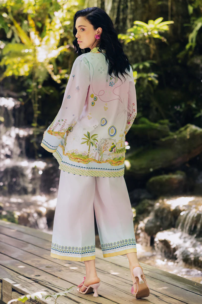 Qalamkar 2Pc Printed Cotton Silk OP-09 Sigr gulbuy.com