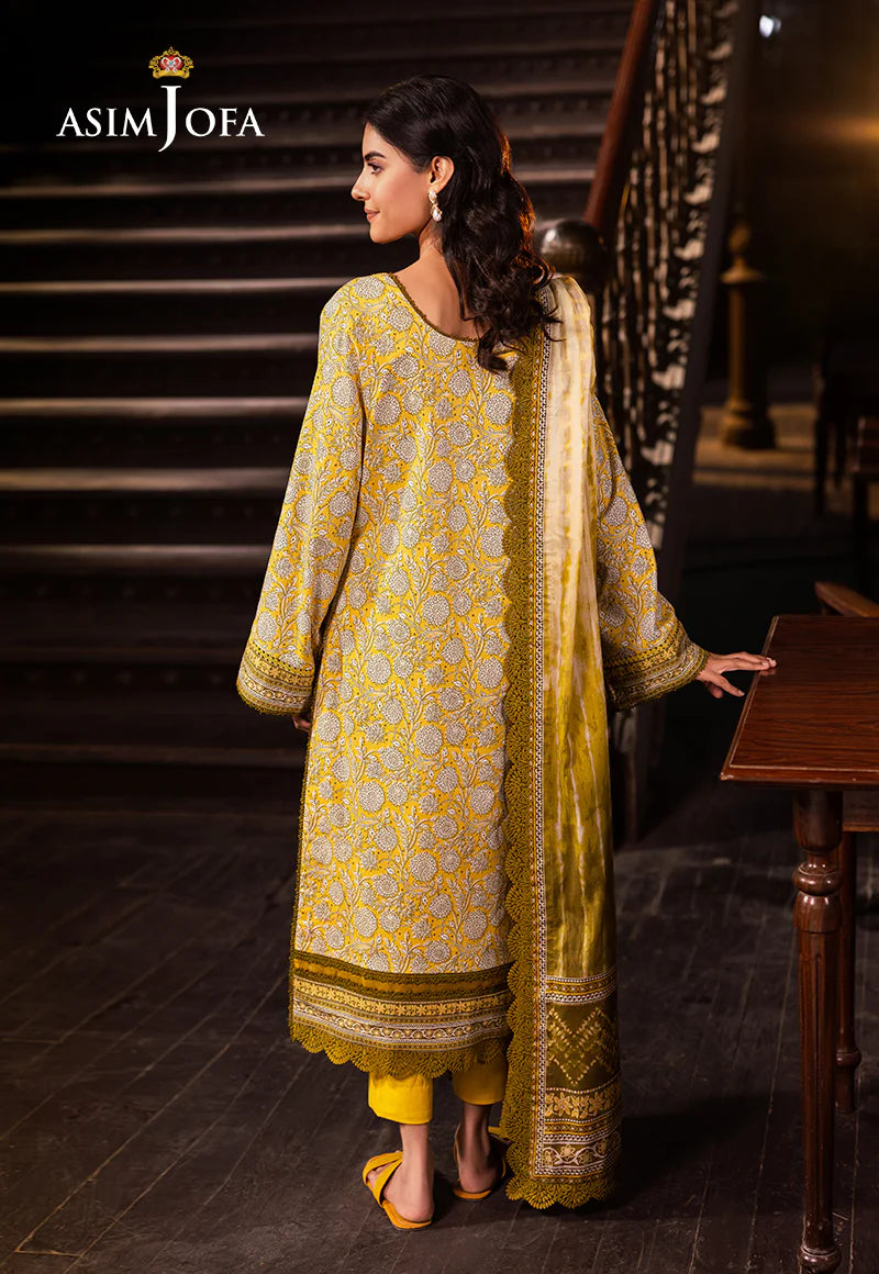 Asim Jofa 3Pc Printed Lawn Suit AJUBJ-51 gulbuy.com